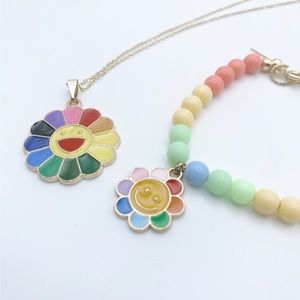 Rainbow Flower Jewelry Set | Girls Jewelry | Girls Set